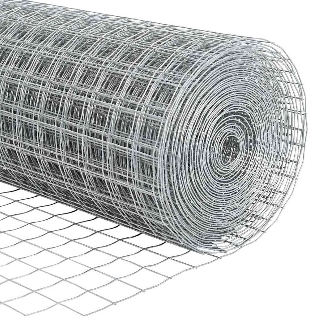 Cerca Euro com 7 postes, 1.4 x 10m, em aço galvanizado.