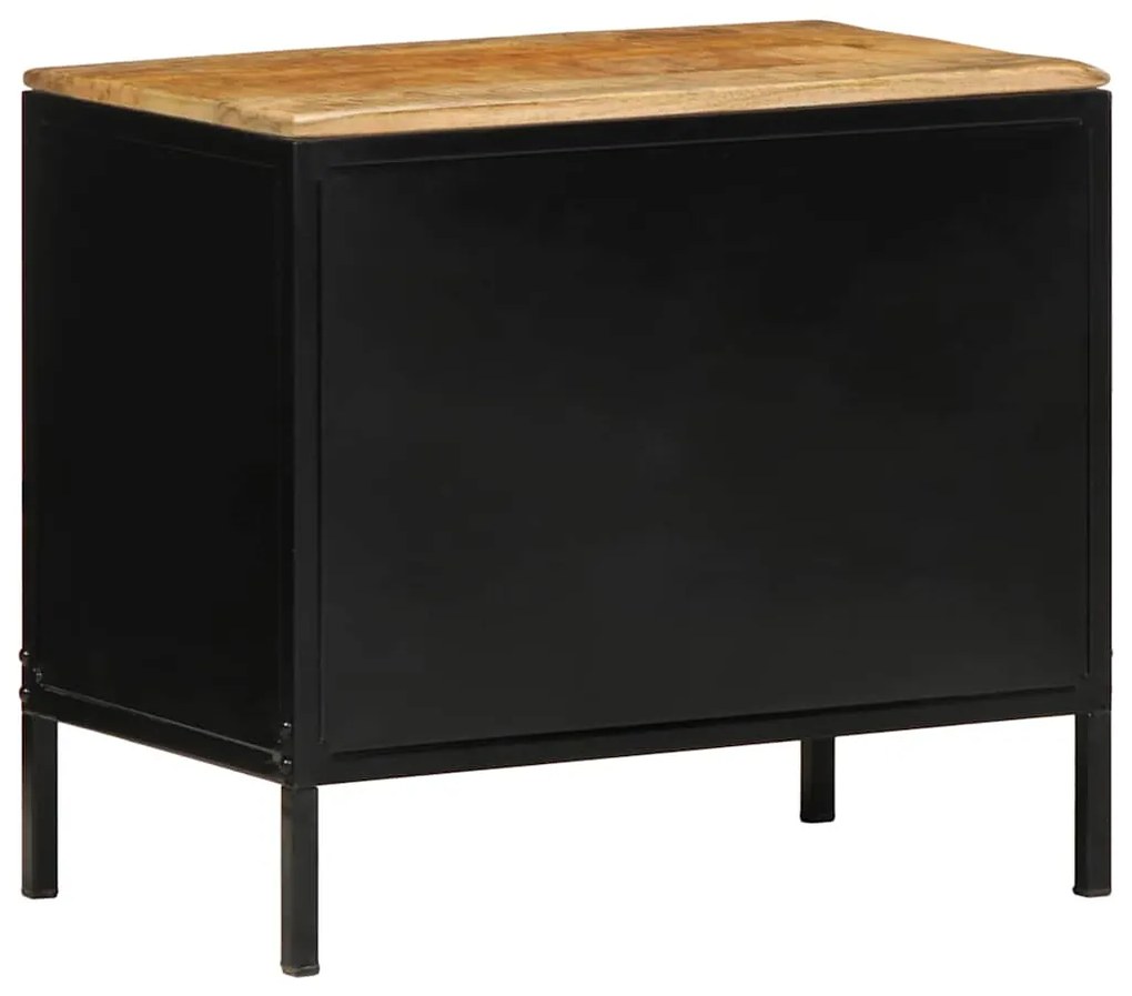 Mesa de Cabeceira 50x30x45 cm Madeira Maciça de Mangueira