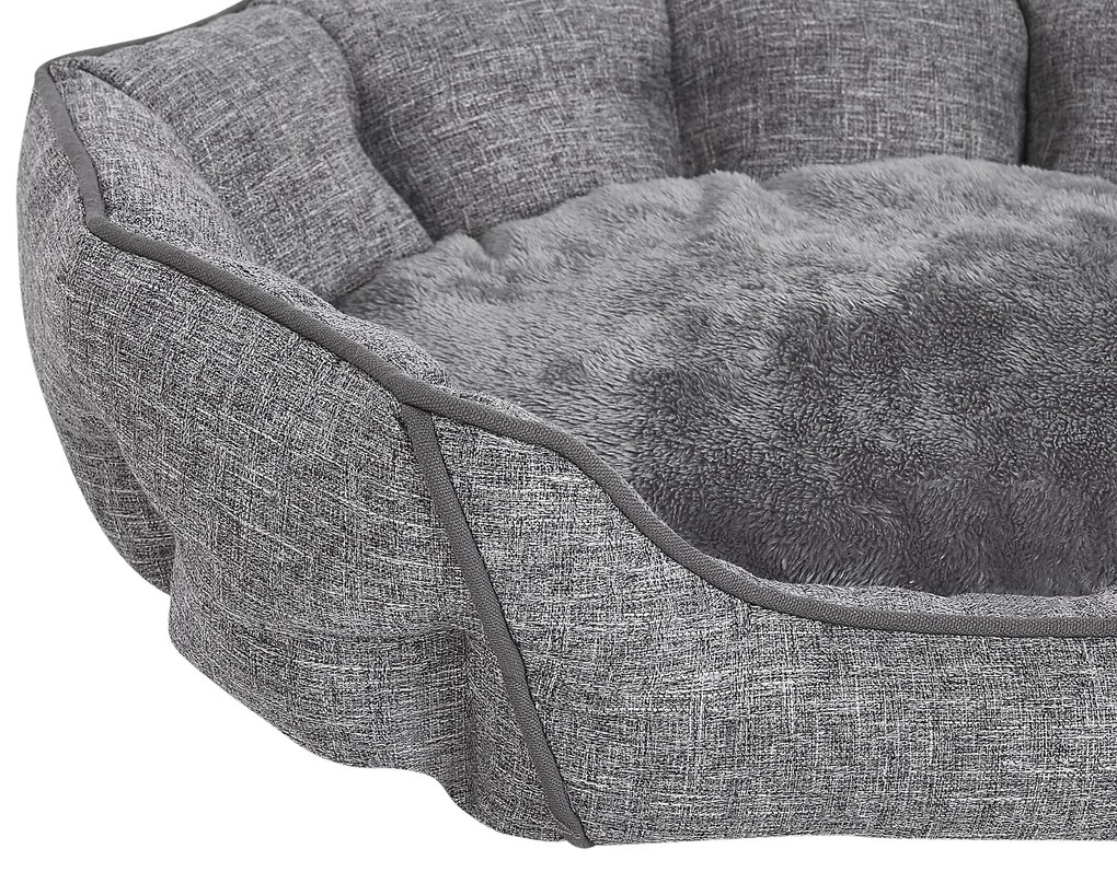 Cama para animal de estimação 65 x 50 cm cinzento CANDIR Beliani