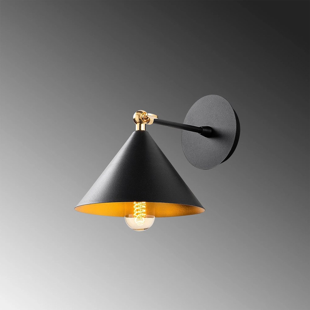 Candeeiro de Parede Berceste – Preto – 19 x 26 cm