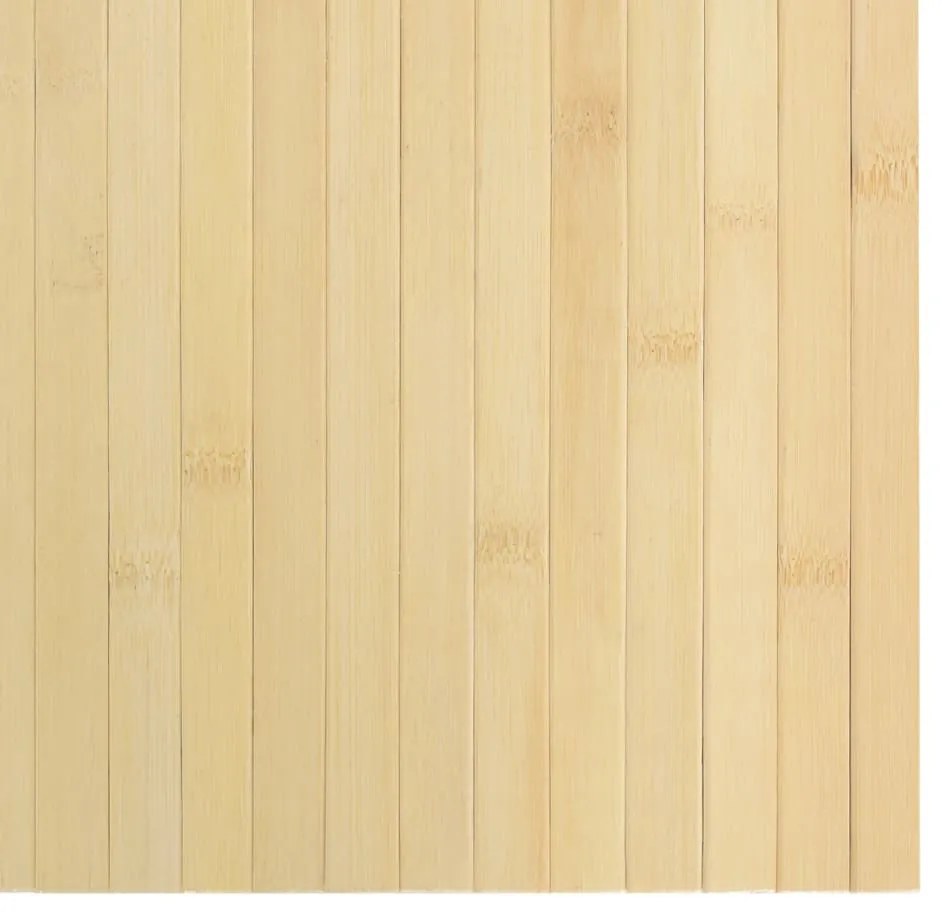 Tapete retangular 100x200 cm bambu cor natural clara
