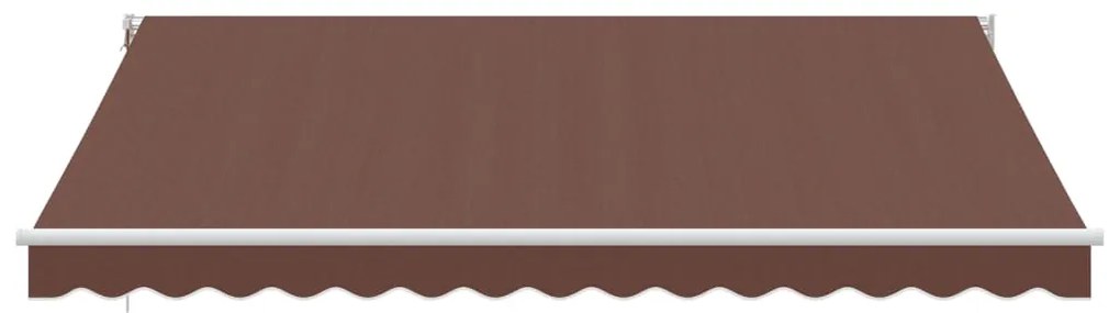 Toldo retrátil automático 400x300 cm castanho