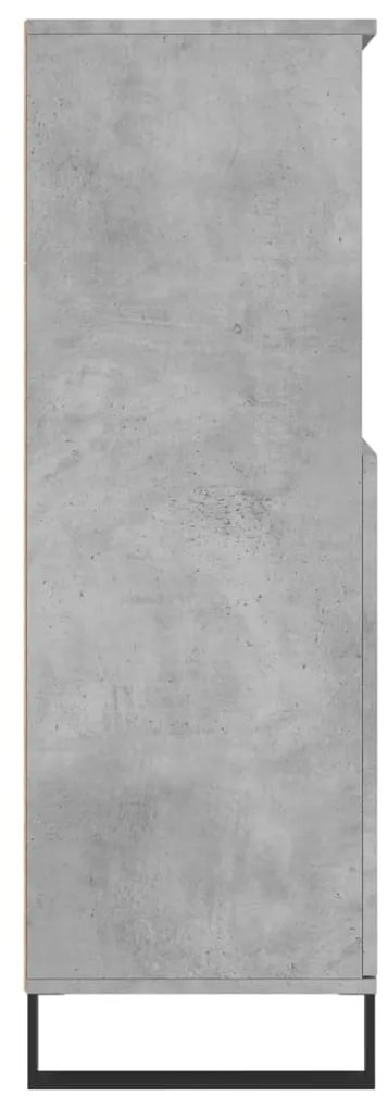 Aparador alto 60x36x110cm derivados de madeira cinzento cimento