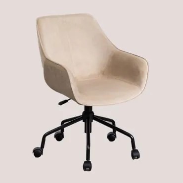 Cadeira De Secretária Em Veludo Lucy Linho - Sklum