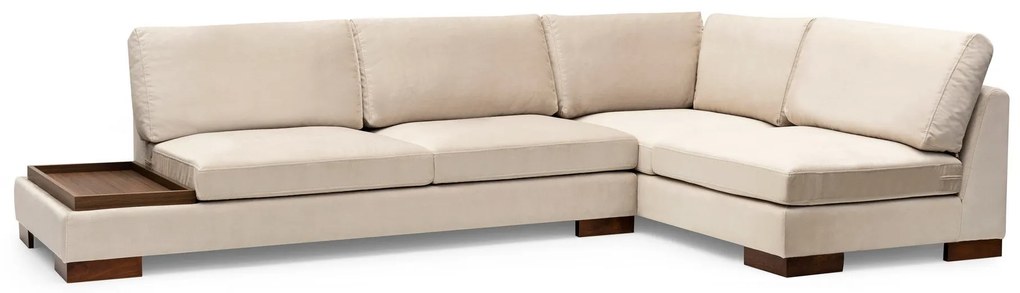 Sofá de Canto Tulip - Bege - 313 cm x 193 cm x 97 cm x 80 cm
