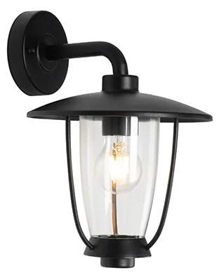 Candeeiro de parede exterior moderno preto - Khana