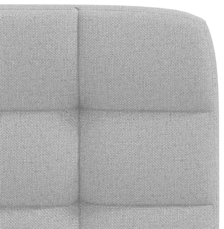 Cadeiras de jantar 2 pcs tecido cinza nuvem
