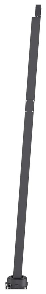 Toldo automático com LED e sensor de vento 450x350 cm antracite