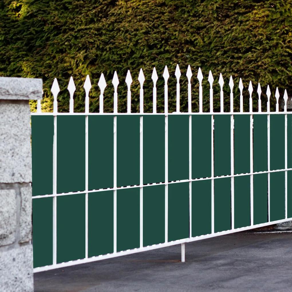 4,65 kg Revestimento da cerca em PVC 35 m x 19 cm com 20 clipes para Ruído, Vento e Protecção da Privacidade Verde