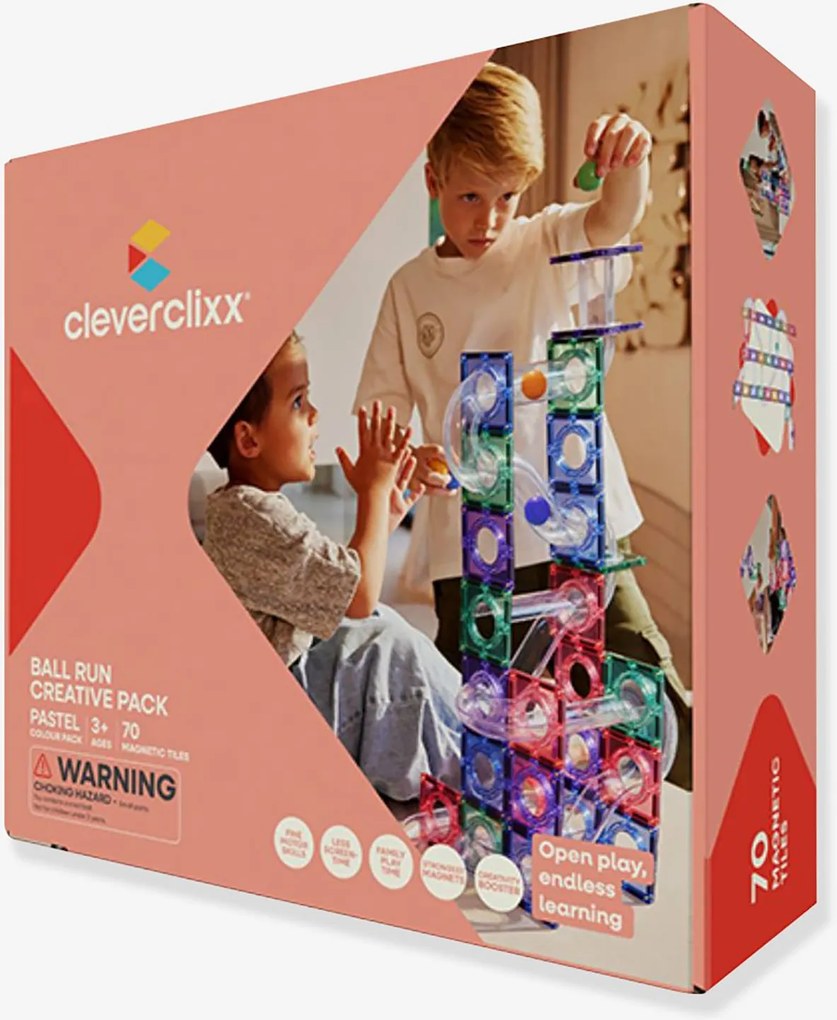Pista de berlindes CLEVERCLIXX 70 peças multicolor