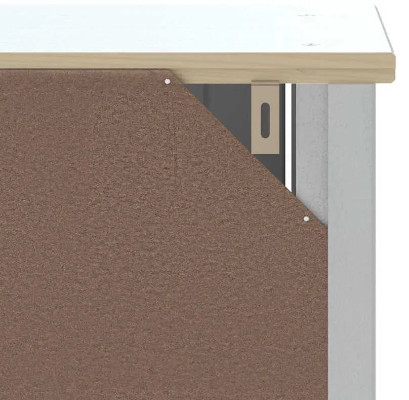 Móvel de parede p/ WC BERG 40x27x71,5 cm pinho maciço branco