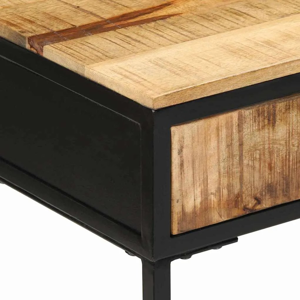 Mesa de Consola 100x55x75 cm Madeira Rústica Sólida de Manga