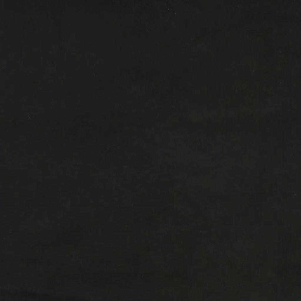 Sofá de 3 lugares 180 cm veludo preto