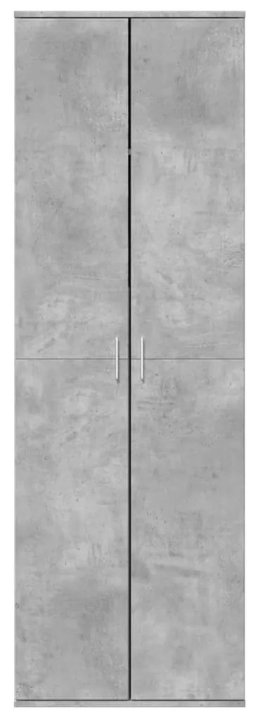 Aparador alto 60x35x180cm derivados de madeira cinzento cimento