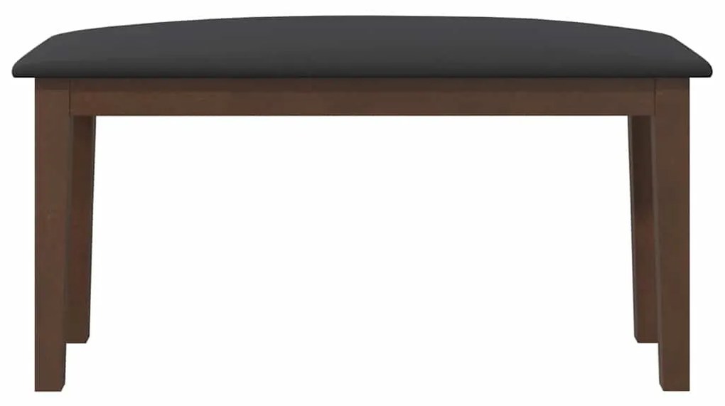 Banco 90 cm madeira seringueira maciça castanho