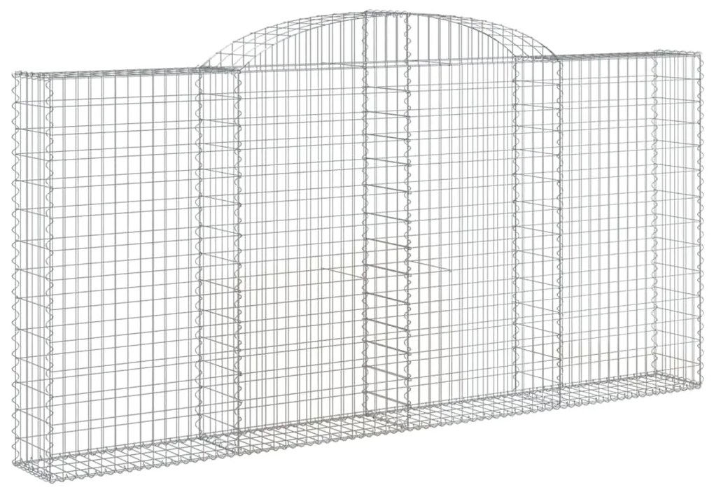 Cestos gabião arqueados 20 pcs 300x30x140/160 ferro galvanizado