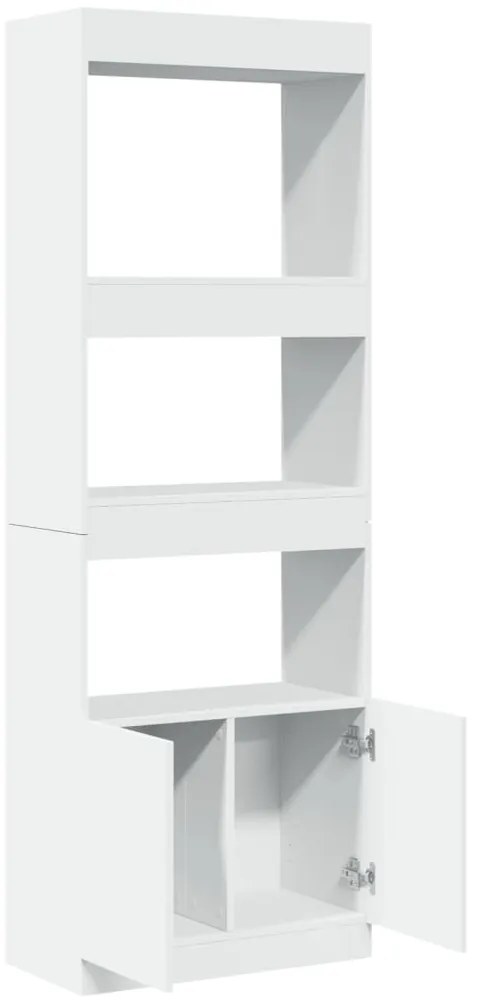 Armário alto 63x33x180 cm derivados de madeira branco