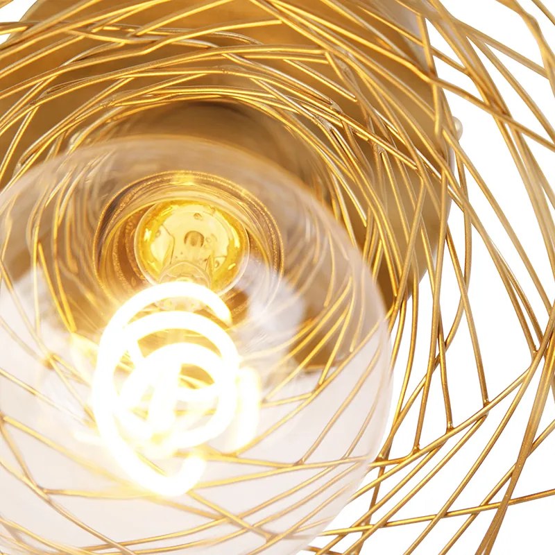 Candeeiro de teto design dourado - Sarella Design