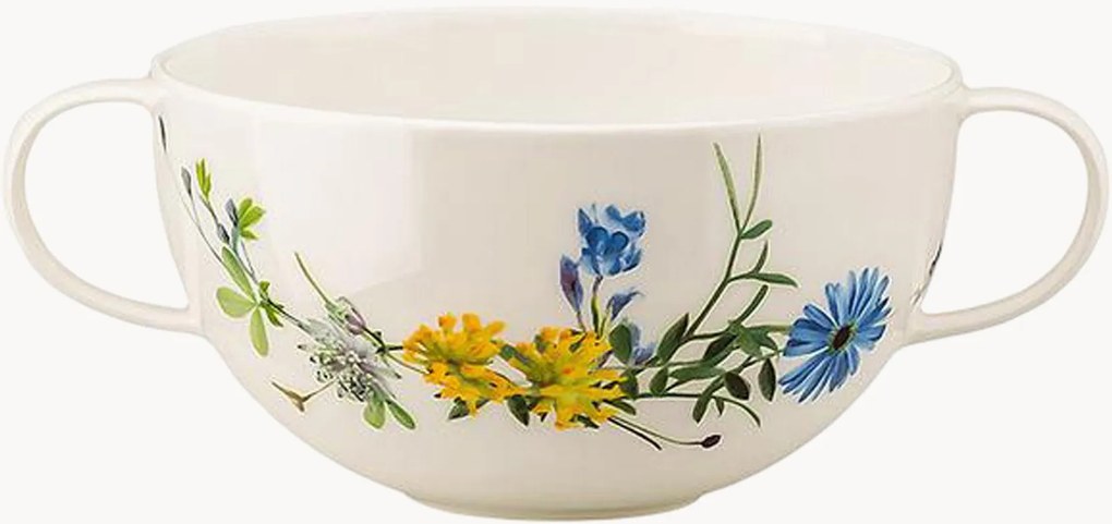 Taças de sopa em porcelana Brilliance Fleurs Des Alpes, conjunto de 6