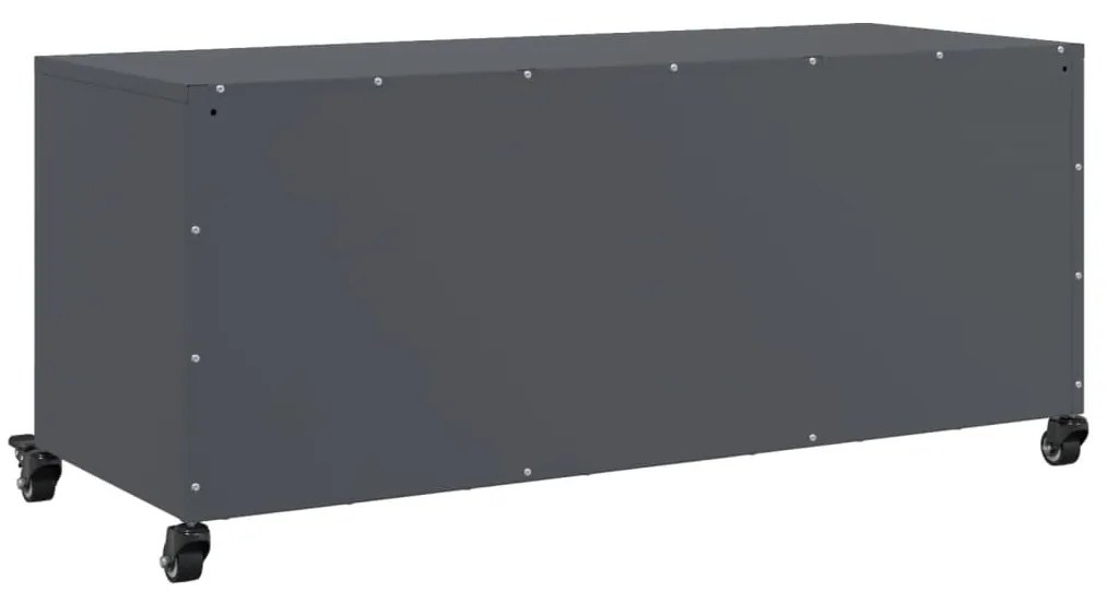 Móvel de TV 100,5x39x43,5 cm aço antracite
