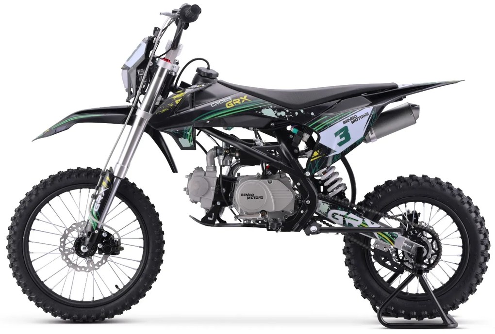 Mota cross Gasolina 125 cc para crianças e adolescentes Motors Cross GRX verde
