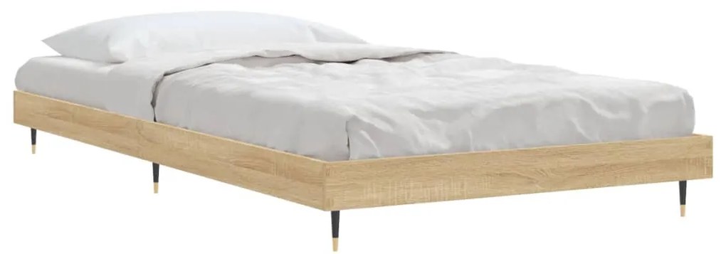 Estrutura cama s/ colchão derivados de madeira carvalho sonoma