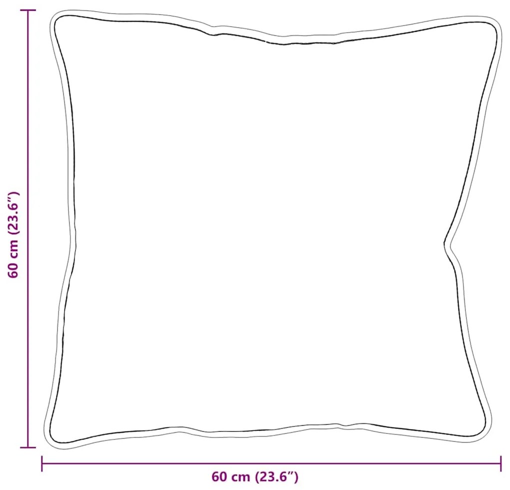 Travesseiros 2 pcs Branco 60 x 60 cm 85gsm 100% poliéster