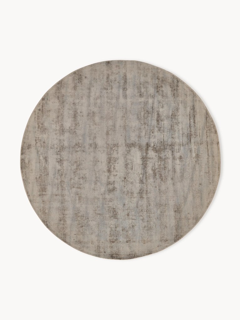 Tapete redondo em viscose artesanal Jane