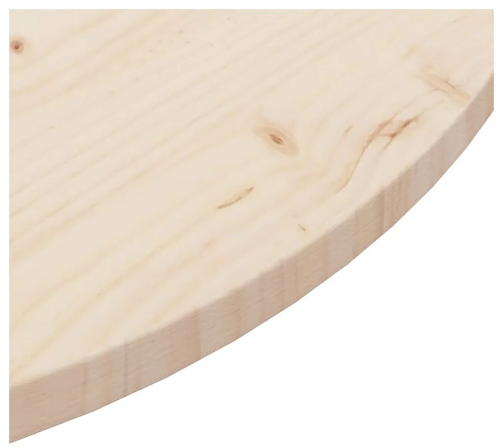 Tampo de mesa pinho maciço Ø90x2,5 cm