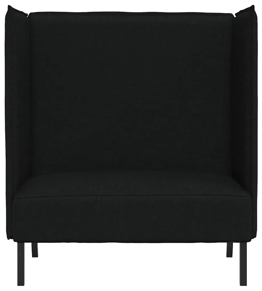 Sofá Alto Preto 109x56x121 cm Tecido