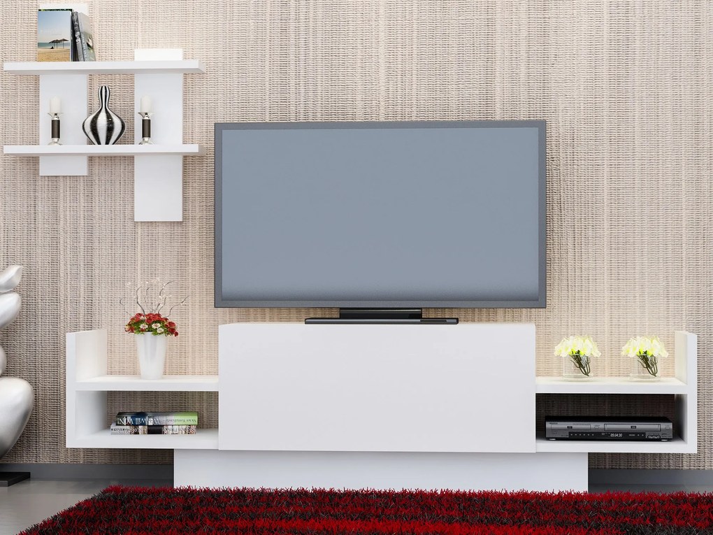 Móvel TV Bahar – Branco – 120 x 36 x 31,5 cm