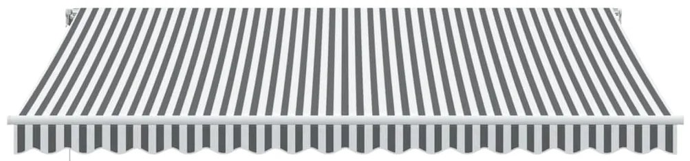 Toldo retrátil automático 450x300 cm antracite e branco