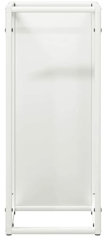 Suporte para lenha 25x25x60 cm aço laminado a frio branco