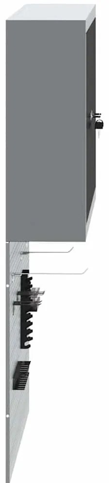 Conjunto de Armário para Ferramentas e Painel de Ferramentas de 3 Peça