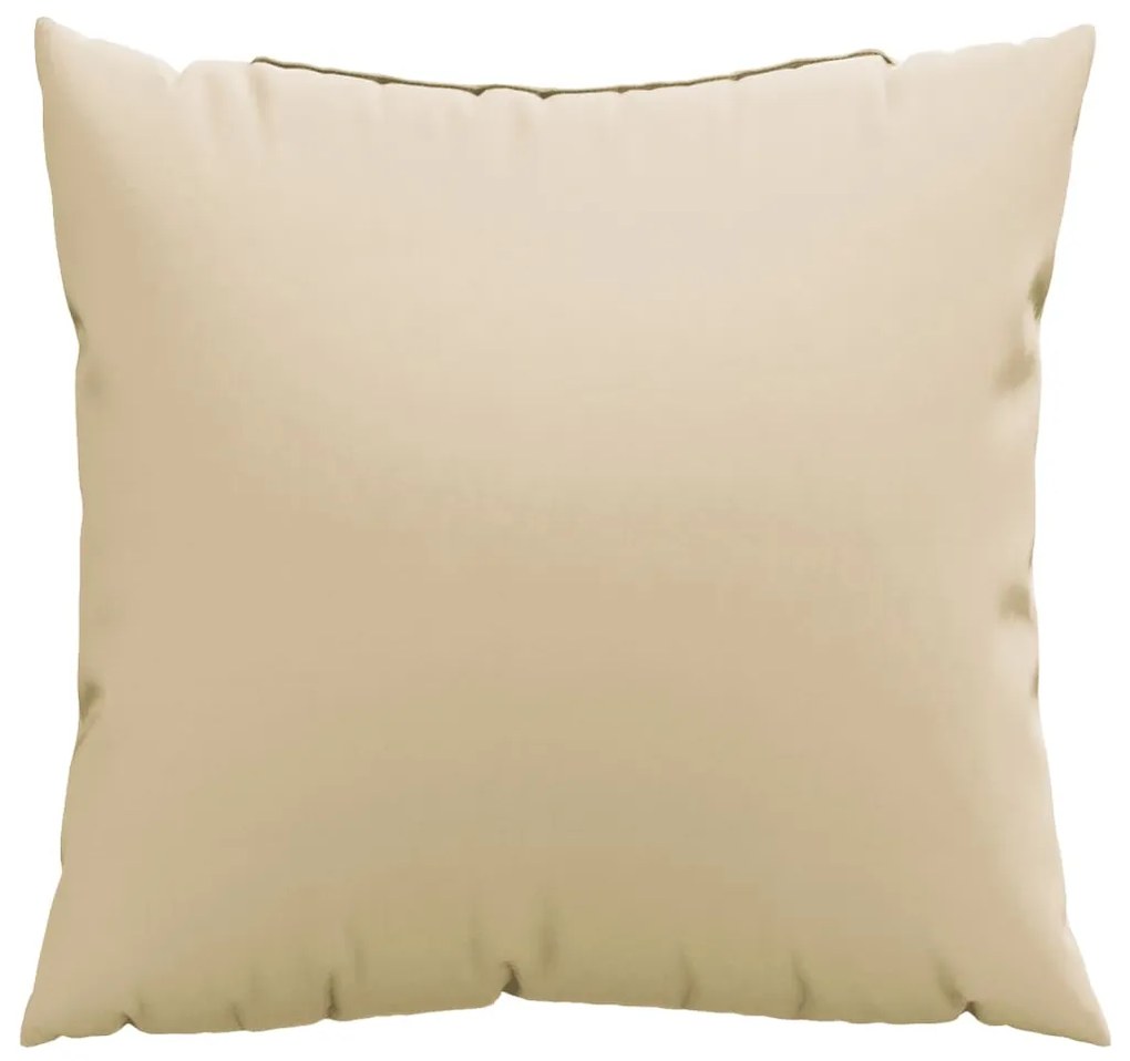 Almofadas de sofá 4 pcs 40x40 cm tecido bege