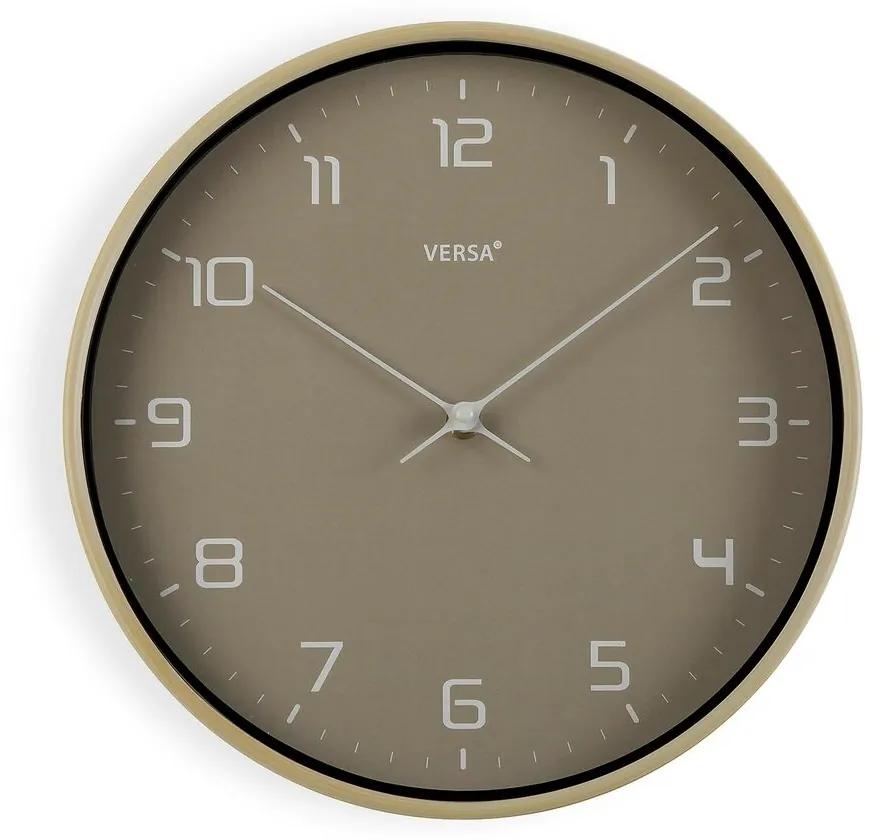Relógio de Parede Versa Cinzento Madeira PU (30,5 x 4,3 x 30,5 cm)