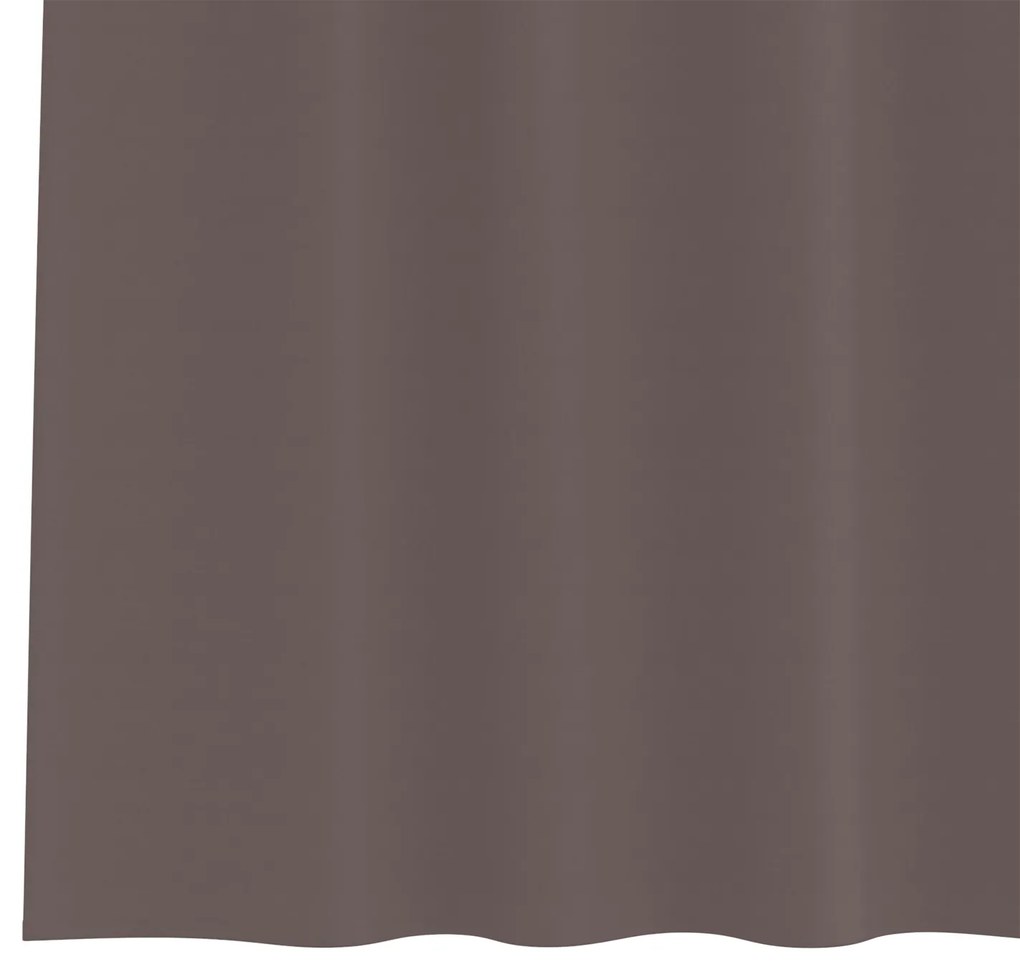 Cortinas opacas 2 pcs Castanho escuro 225 x 140 cm Poliéster