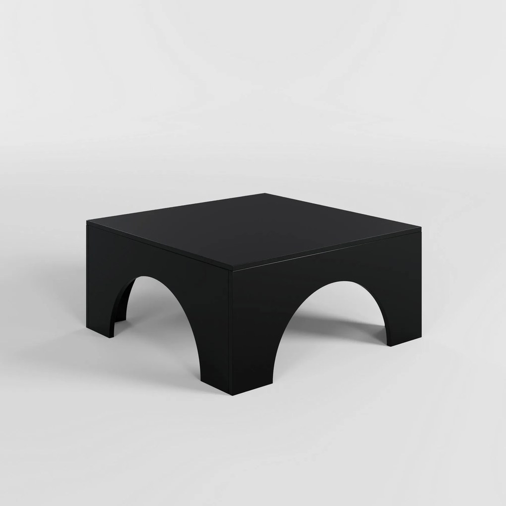 Mesa de Café Collesium - Preta - 80x37x80cm