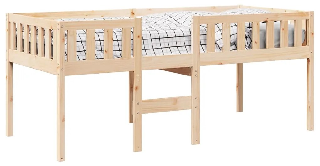 Cama de criança sem colchão 90x190 cm madeira de pinho maciça