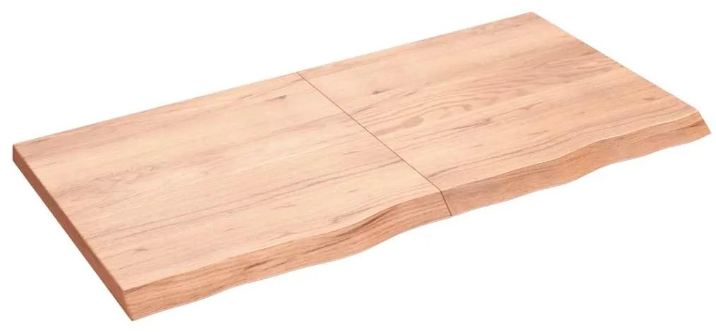 Prateleira de parede 120x60x(2-4) cm carvalho tratado castanho