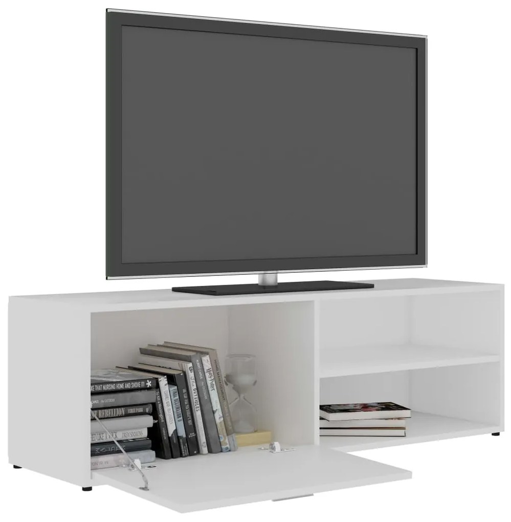 Móvel de TV 120x34x37 cm derivados de madeira branco