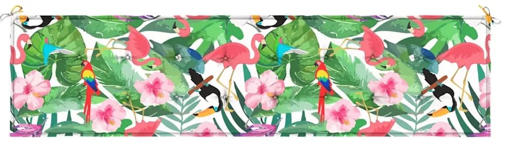 Almofadão p/ banco de jardim 200x50x4 cm tecido multicor