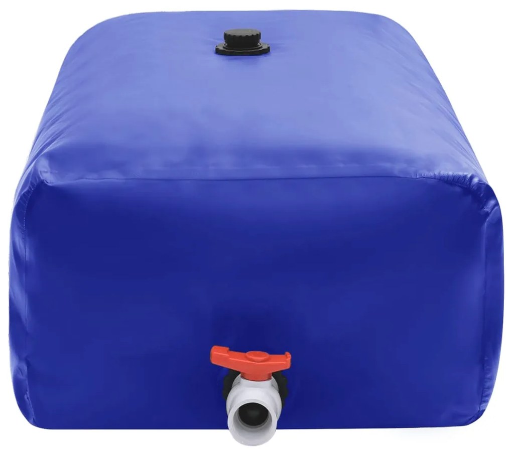Depósito de água dobrável com torneira 360 L PVC