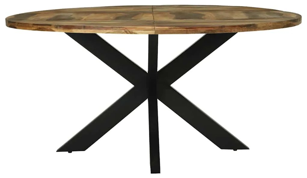 Mesa de Jantar Redonda Ø160x76 cm Madeira de Acácia Sólida