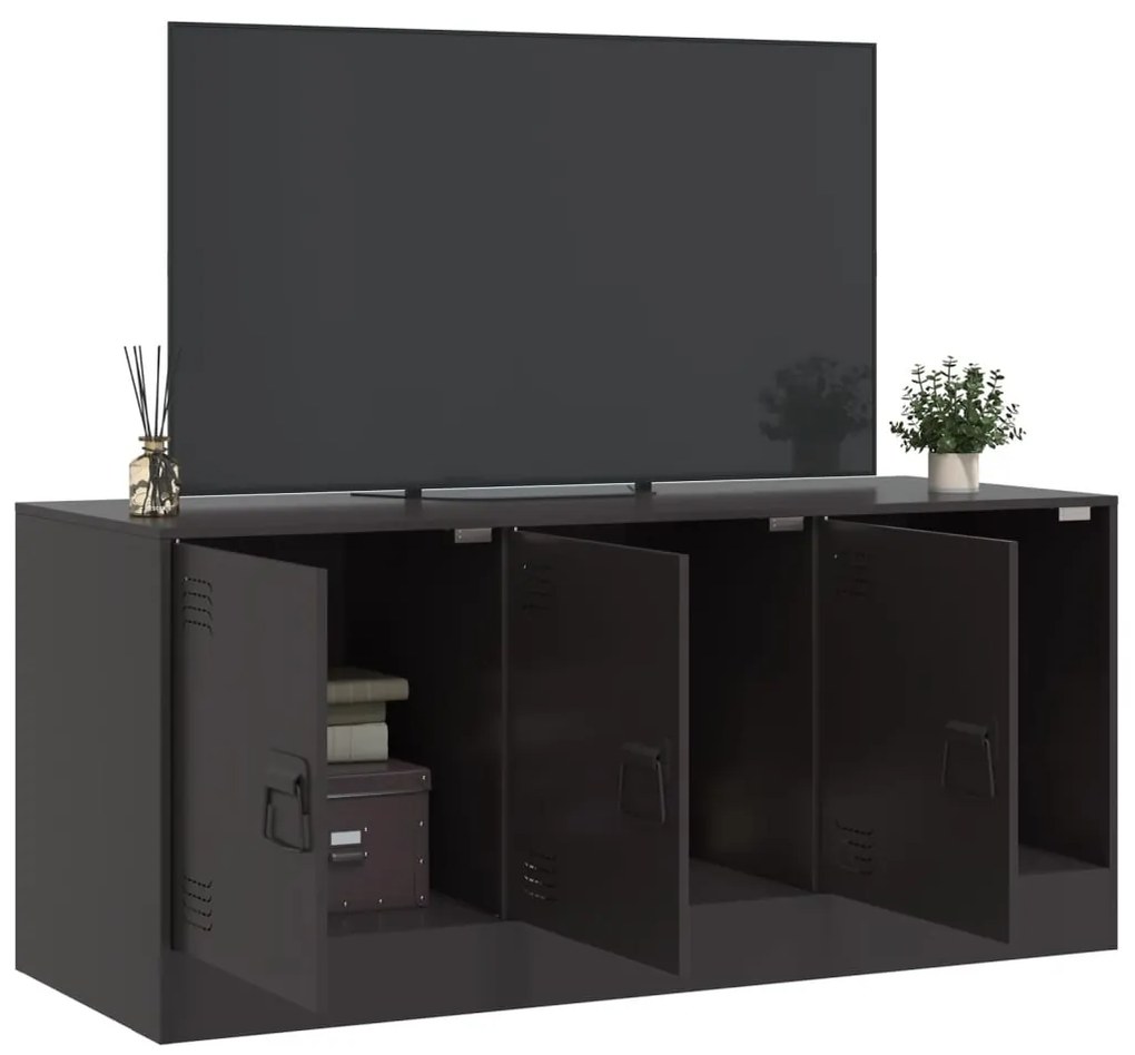 Móvel de TV 99x39x44 aço preto
