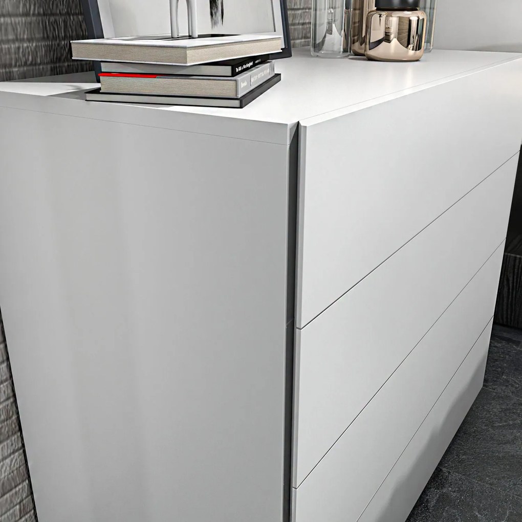 Cômoda Lines – Branco – 90 cm x 45 cm x 81,6 cm