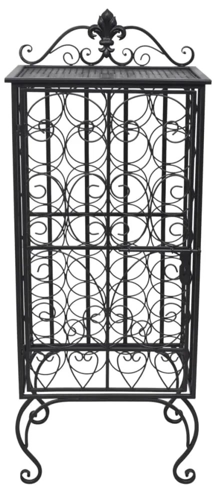 Garrafeira, suporte de metal para 28 garrafas de vinho