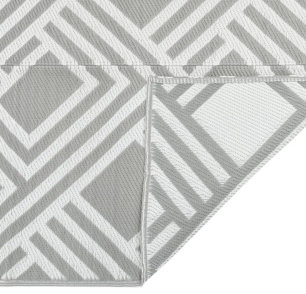 Tapete de exterior 120x180 cm 140x200 PP cinzento
