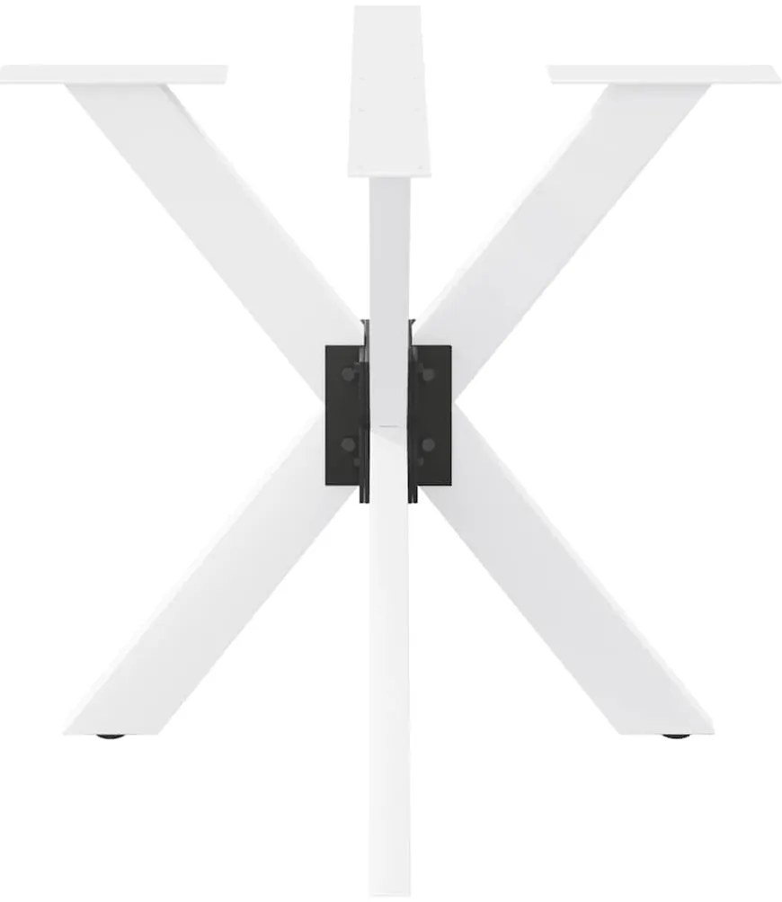 Pé de mesa de jantar em formato de aranha, branco, 85x85x(72-73) cm, a
