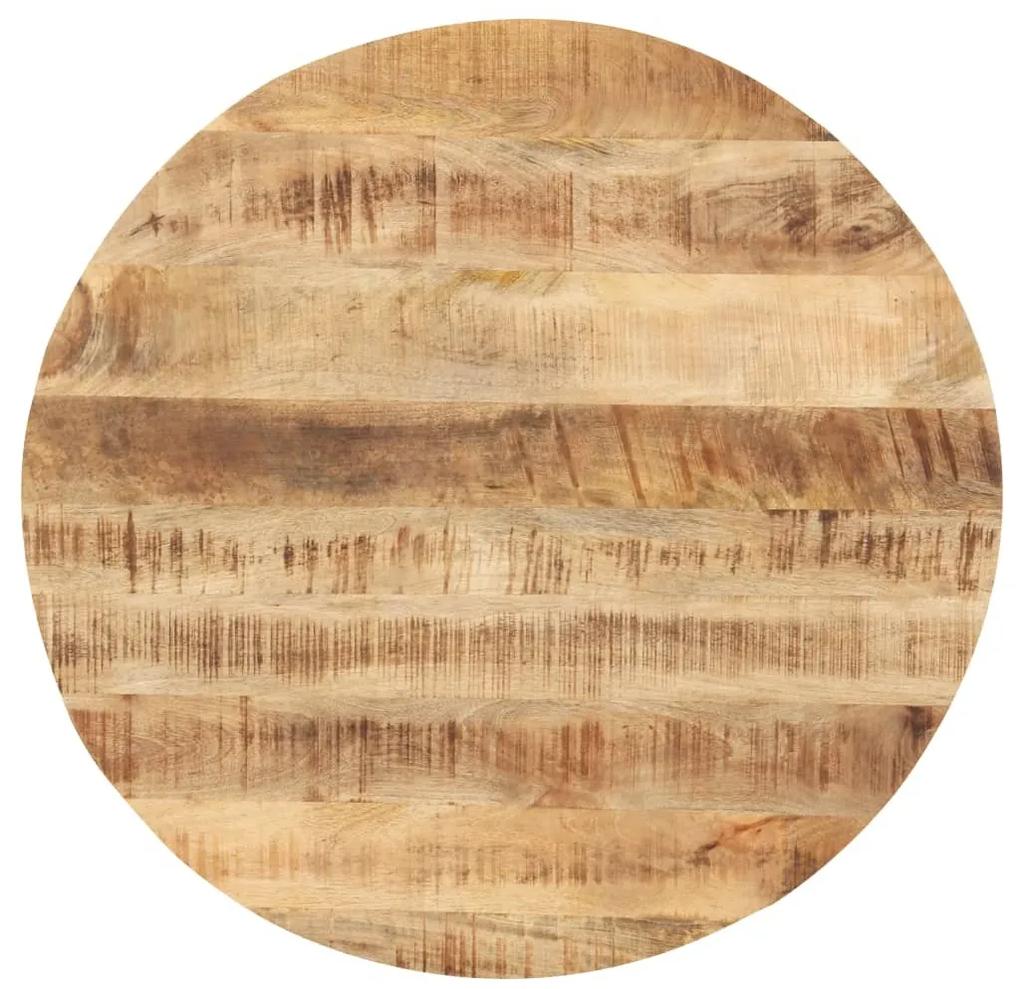 Tampo de mesa redondo madeira mangueira maciça 25-27 mm 70 cm